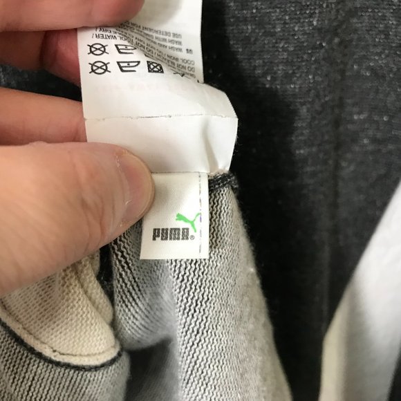 Alexander McQueen x Puma Sweater Size S Colorblock Viscose Blend Gray Ivory - Picture 11 of 14